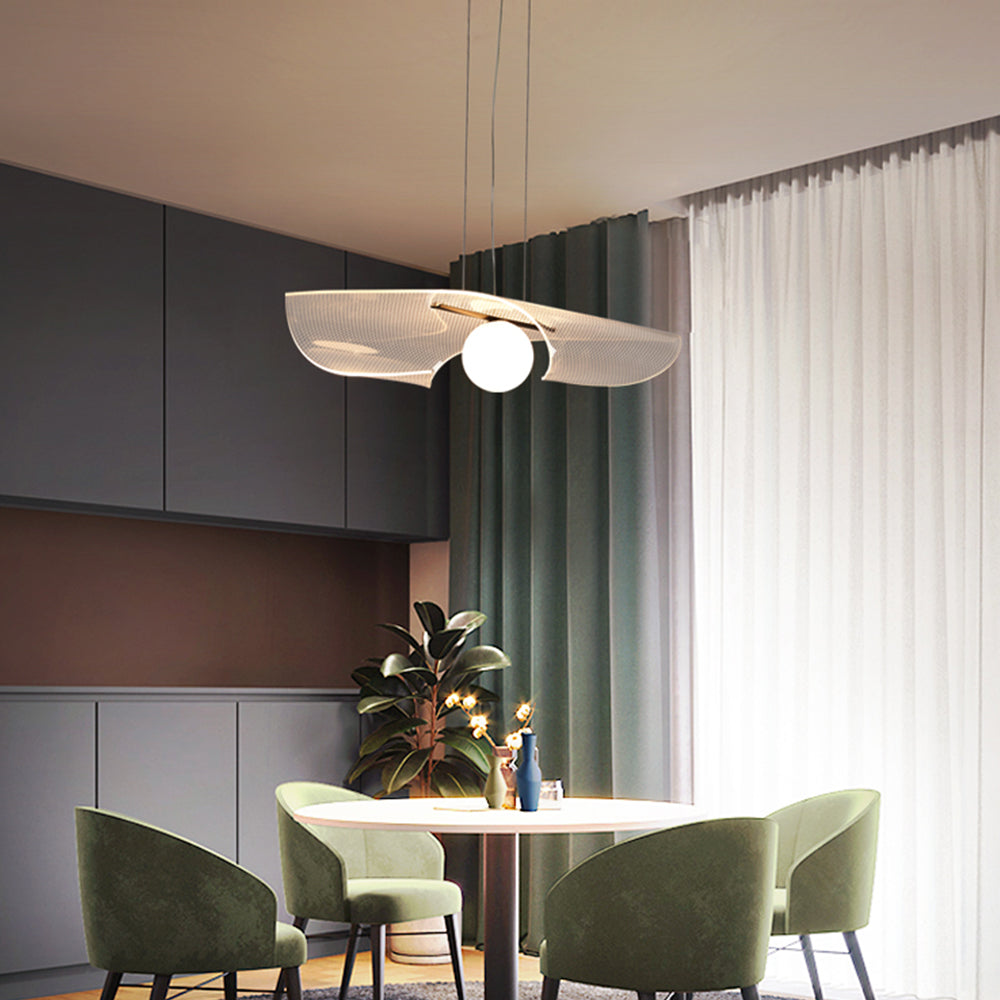 Cairns Minimalistische LED Hanglampen Helder Acryl Metaal Woonkamer