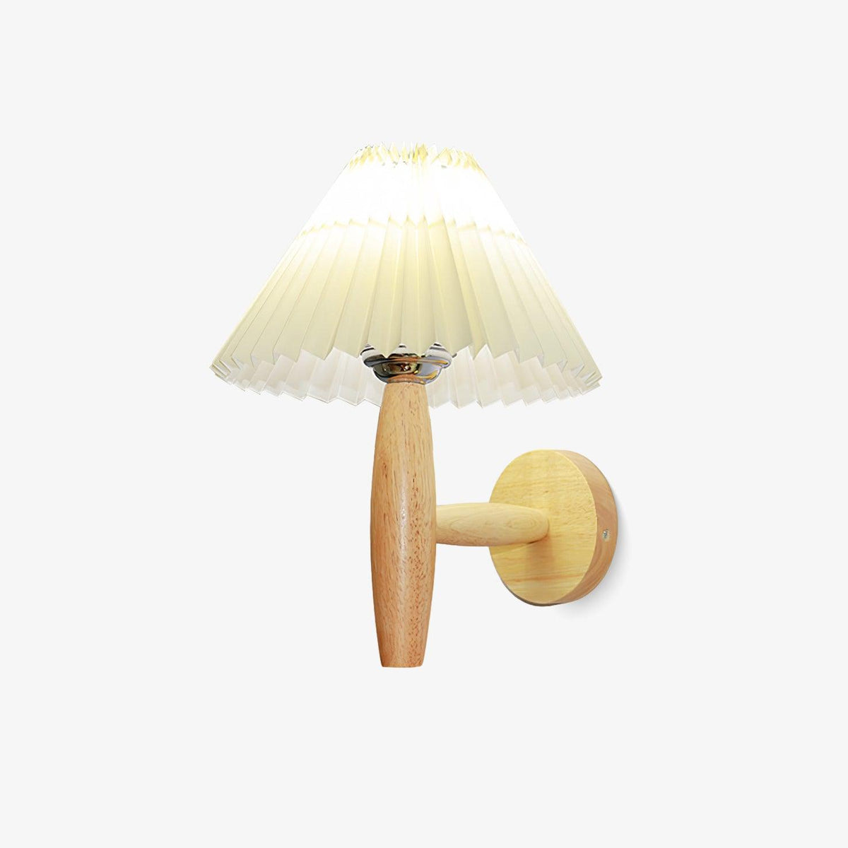 Elvivelle Moderne wandlamp van eikenhout