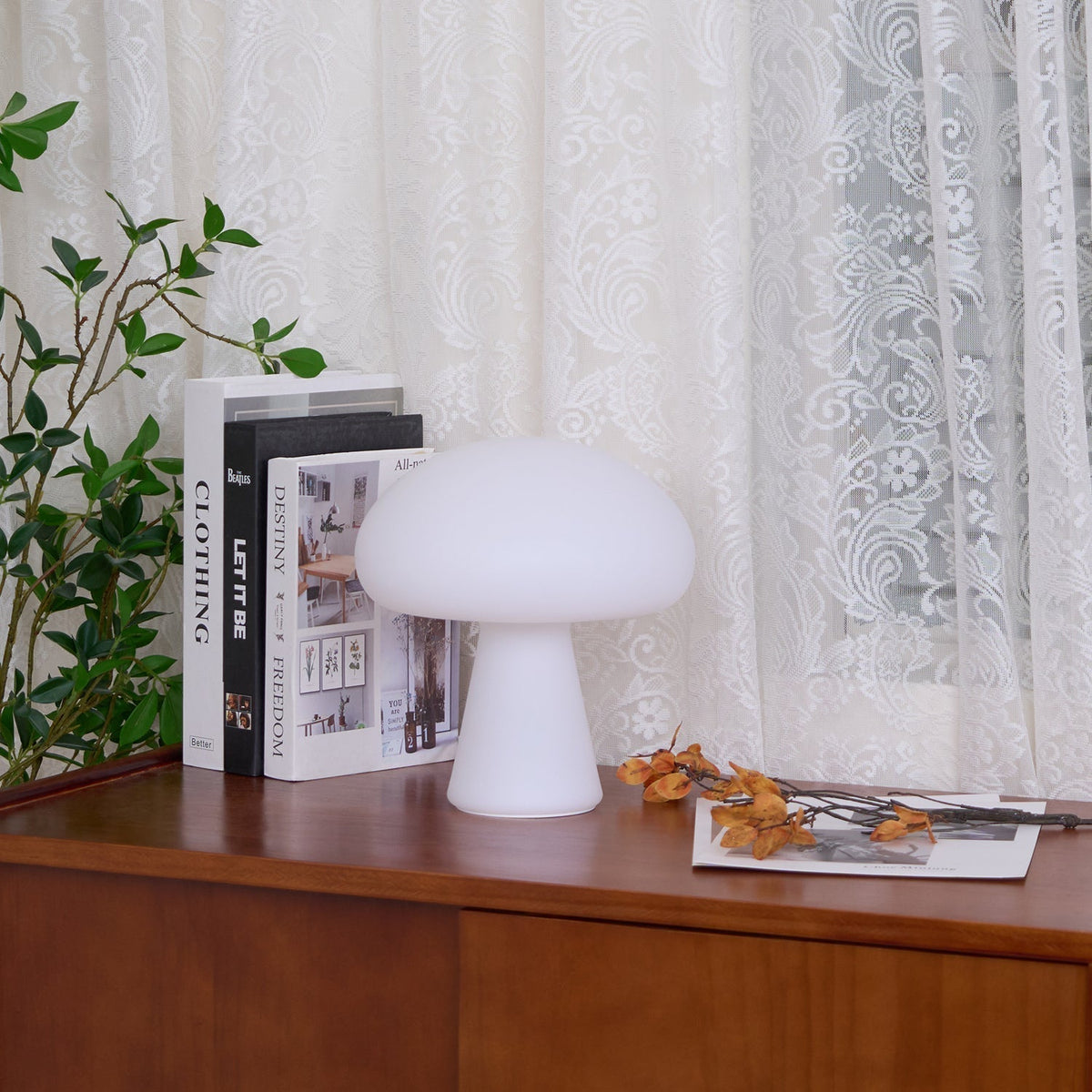 Ombra Whimsical tafellamp met glazen kap