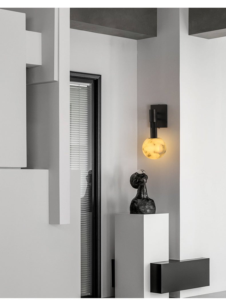 Rykde Albast bollen wandlamp voor binnen