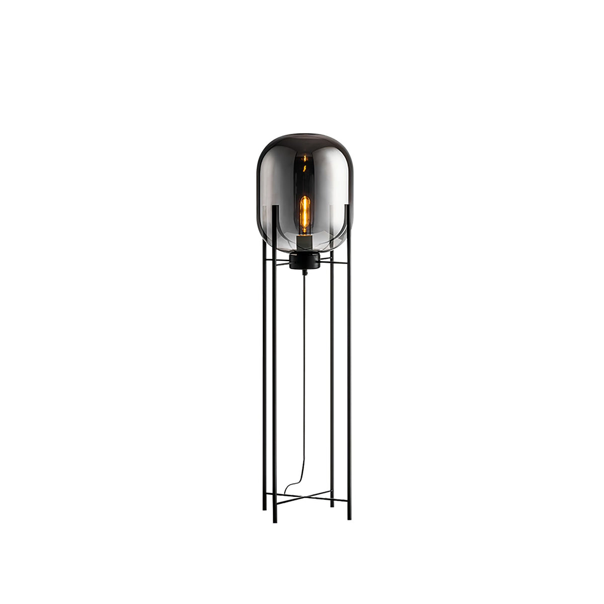 Liorivelia industriële vloerlamp van glas