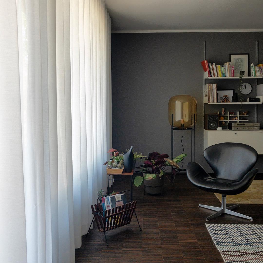 Liorivelia industriële vloerlamp van glas