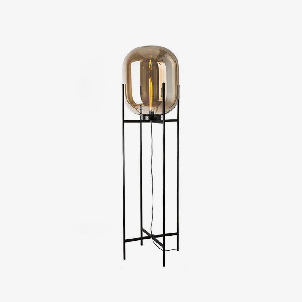 Liorivelia industriële vloerlamp van glas