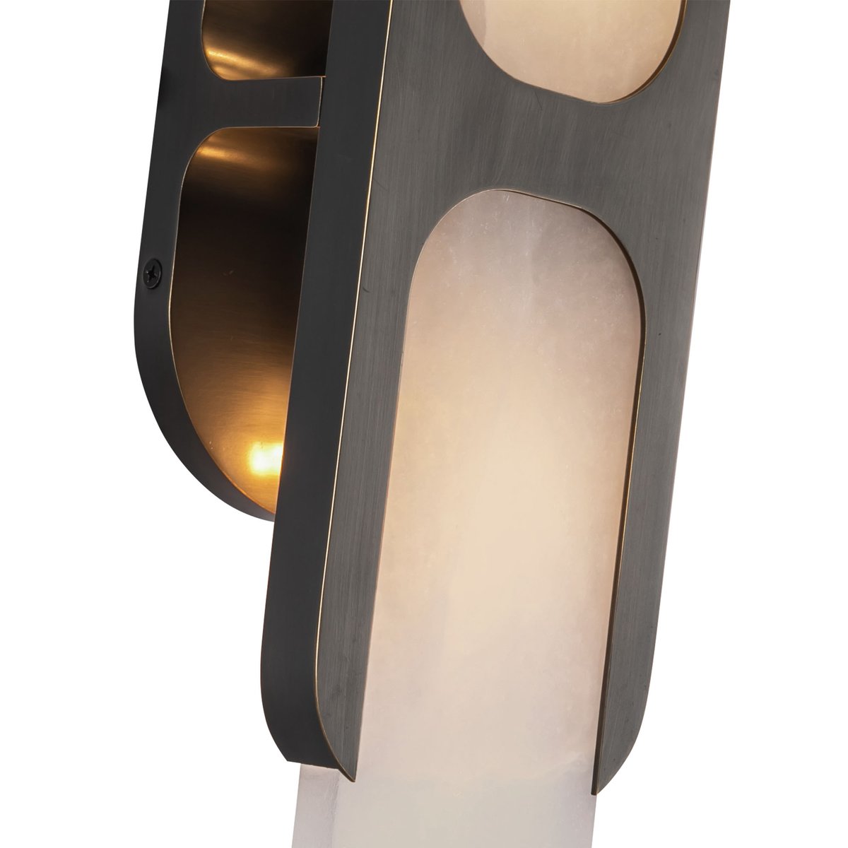 Ulthaora dubbele bollen wandlamp in albast