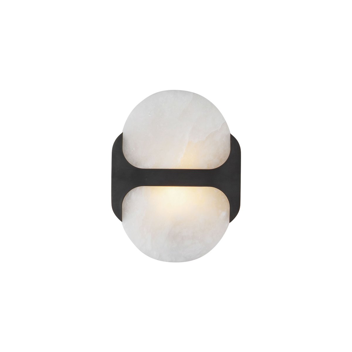 Ulthaora dubbele bollen wandlamp in albast