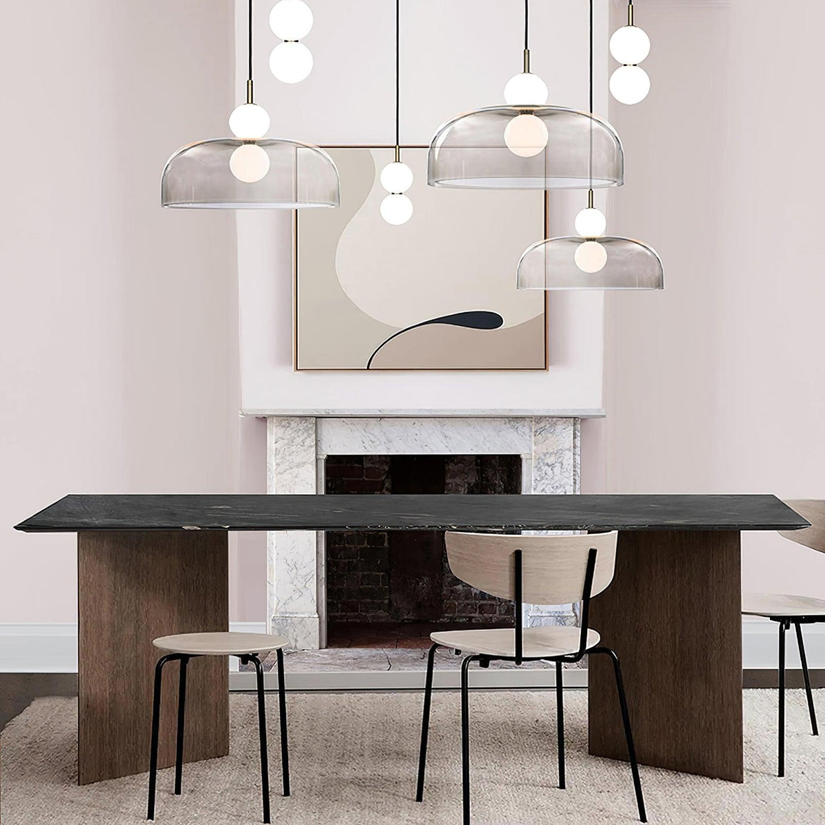 Celelia moderne minimalistische hanglamp van glas