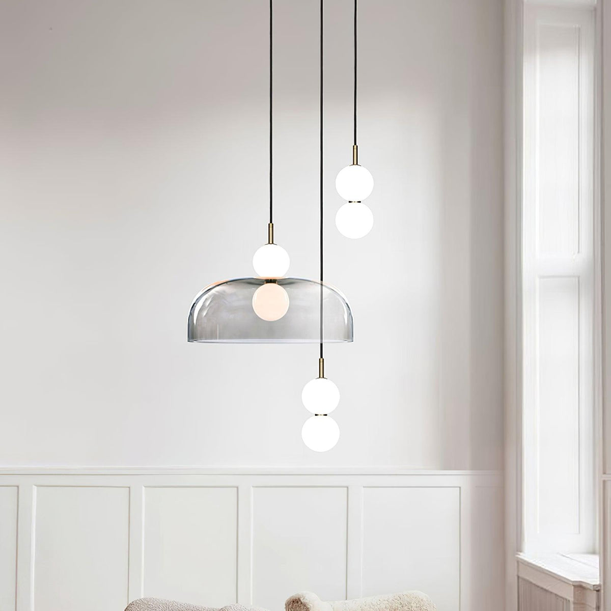Celelia moderne minimalistische hanglamp van glas