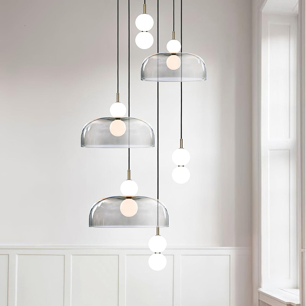 Celelia moderne minimalistische hanglamp van glas
