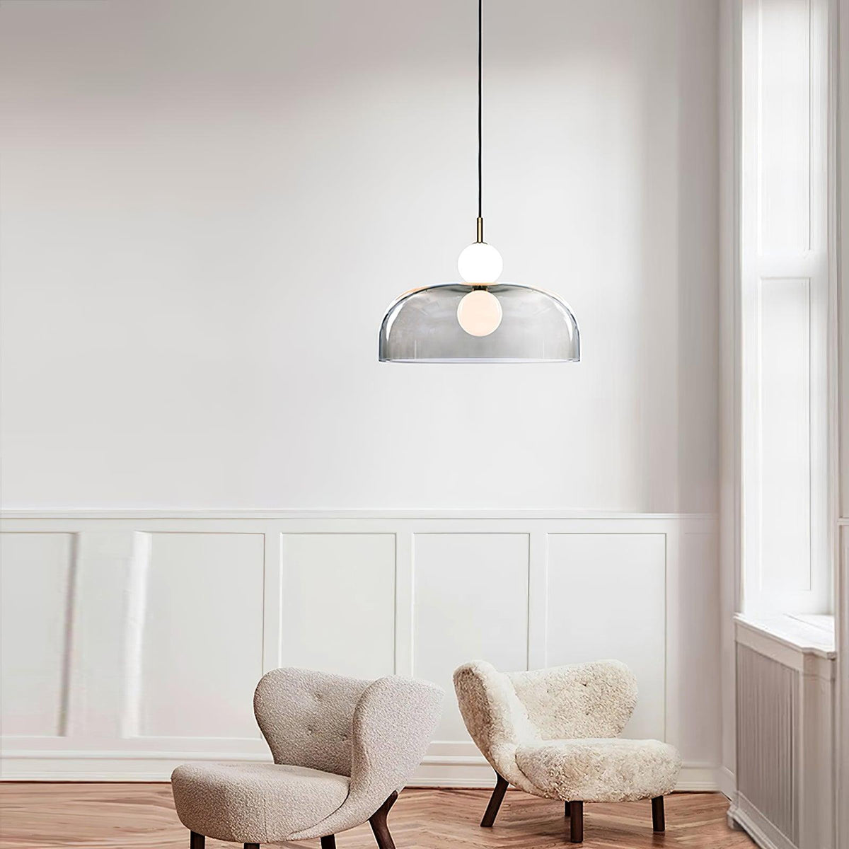 Celelia moderne minimalistische hanglamp van glas