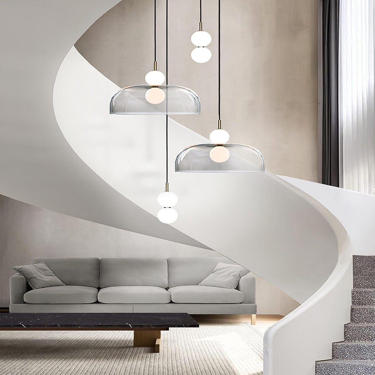 Celelia moderne minimalistische hanglamp van glas