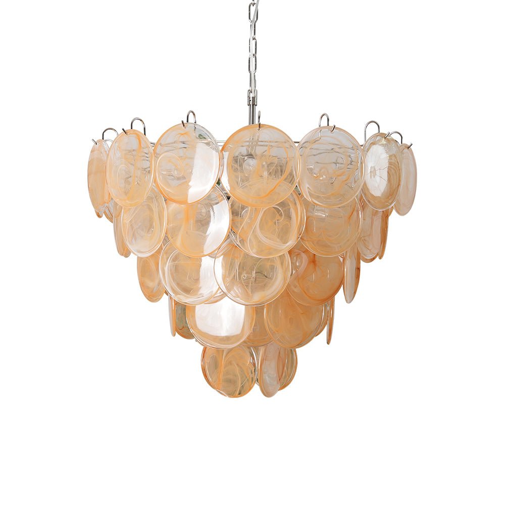 Celisira Murano Disc Kroonluchter van glas Klassiek Oranje
