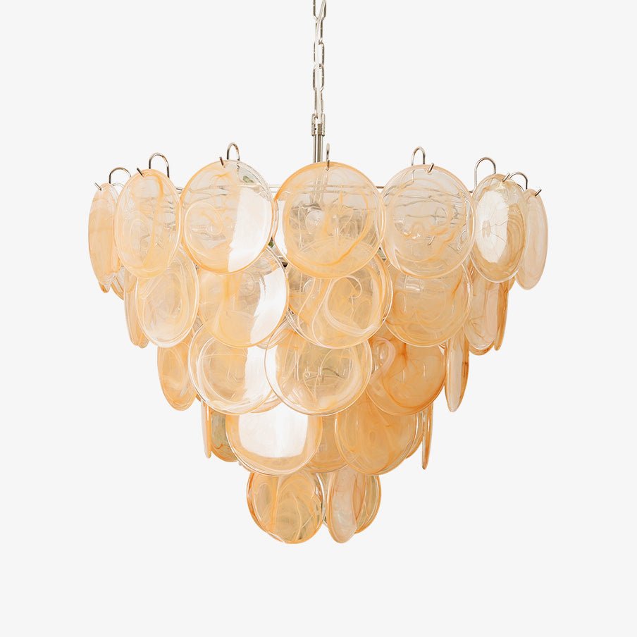 Celisira Murano Disc Kroonluchter van glas Klassiek Oranje