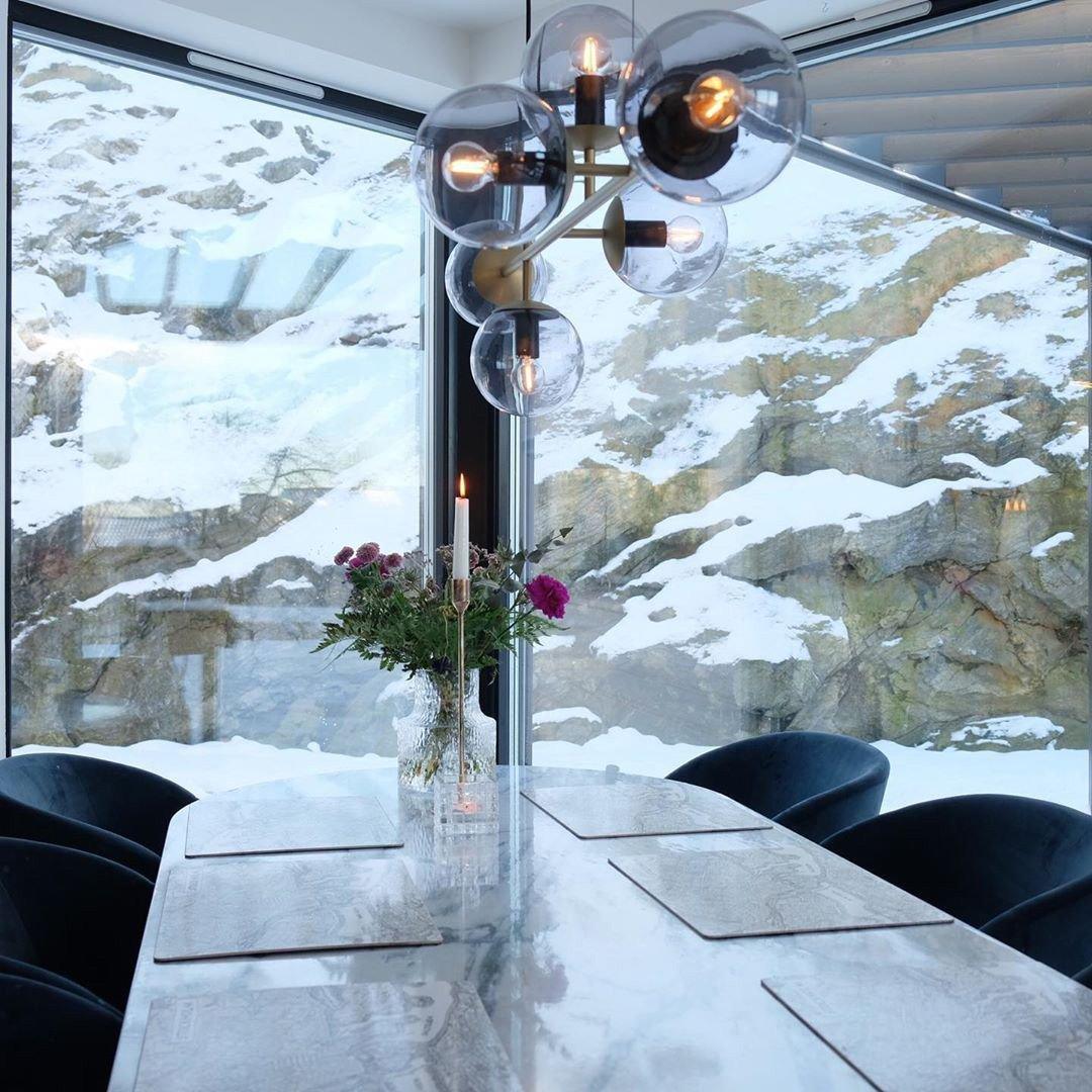 Erevia Moderne hanglamp van messing met glas