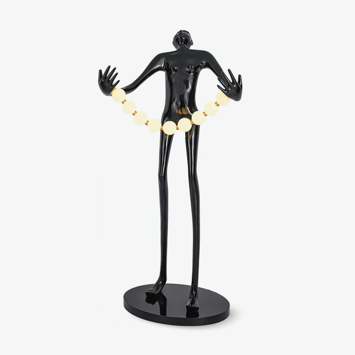 Orbit Beaded Sculptural vloerlamp