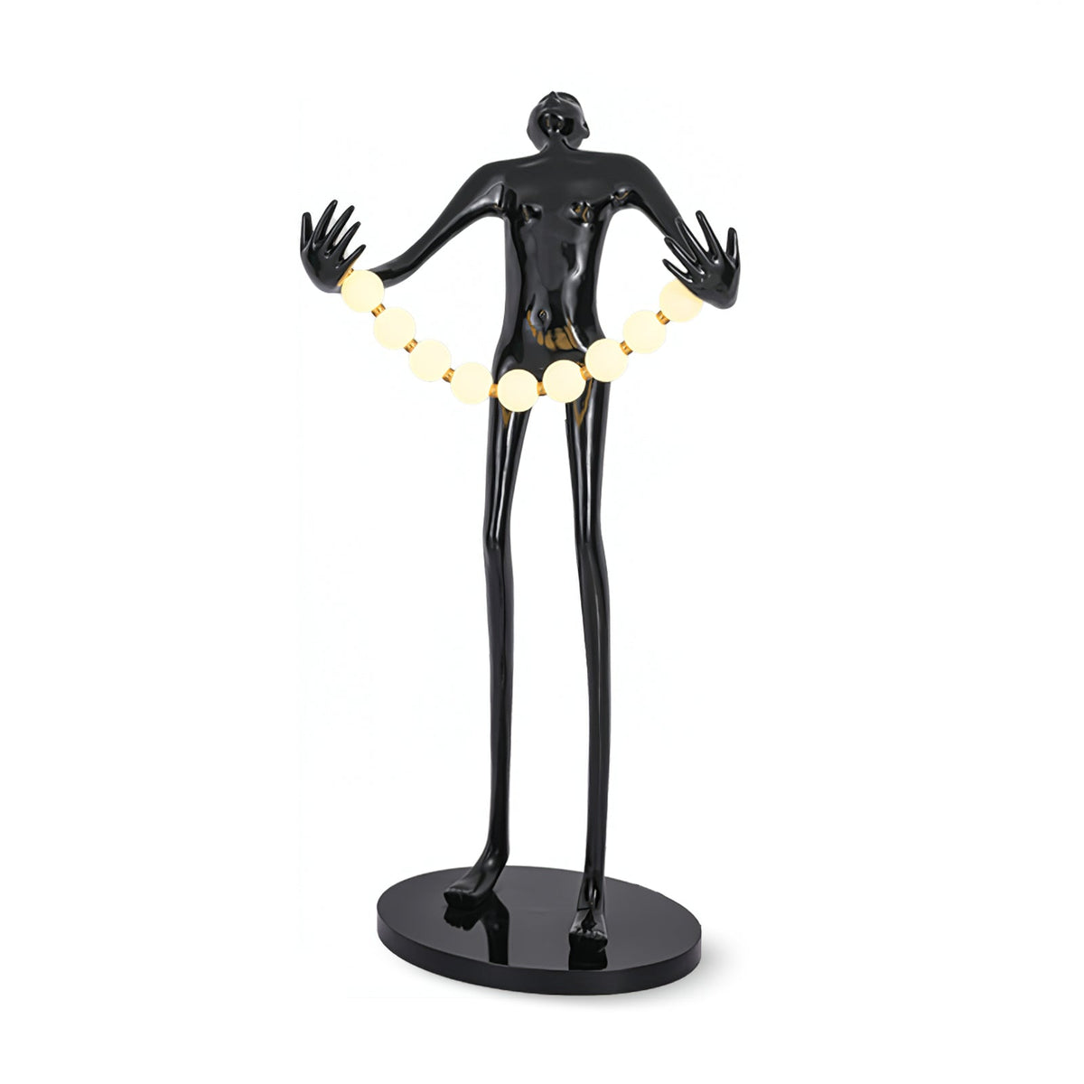Orbit Beaded Sculptural vloerlamp