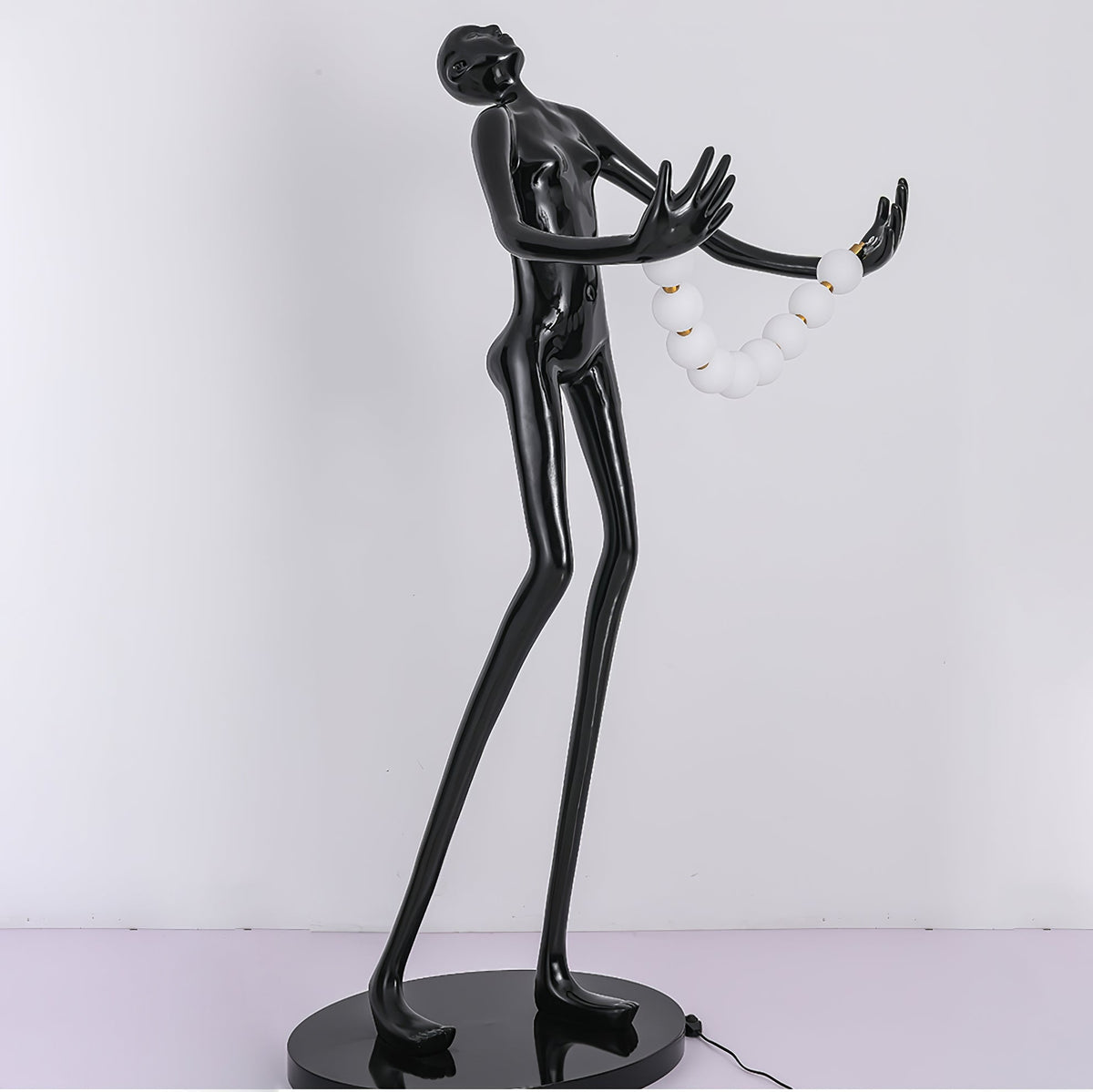 Orbit Beaded Sculptural vloerlamp