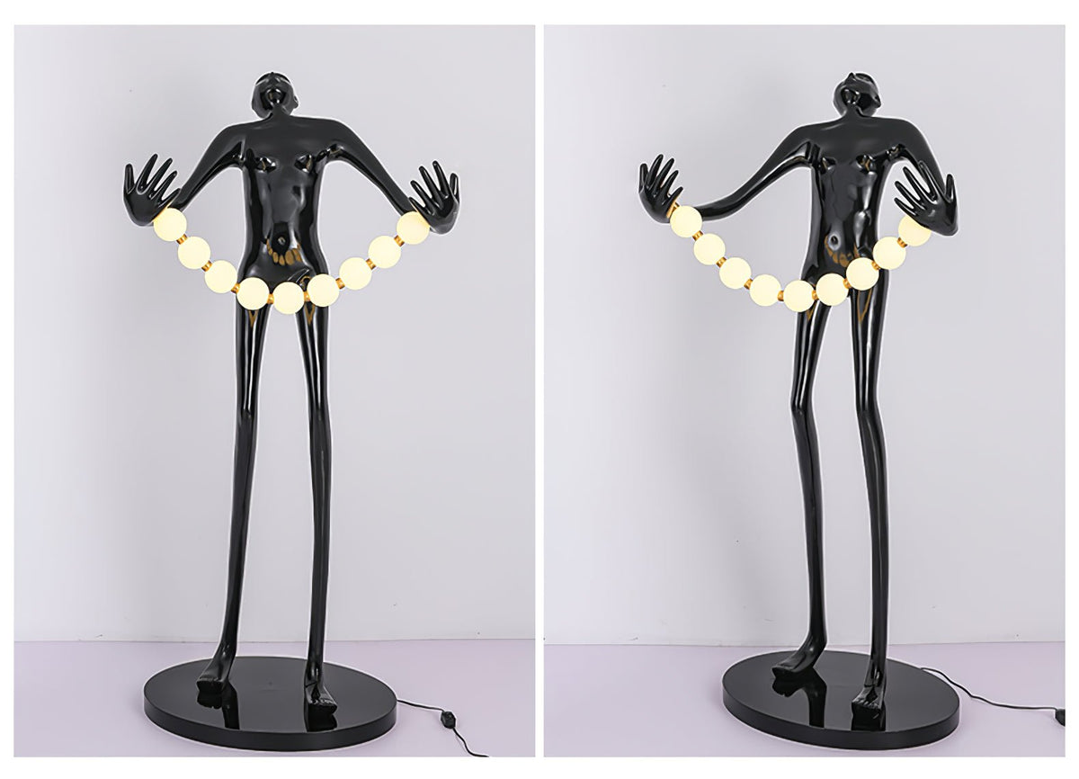 Orbit Beaded Sculptural vloerlamp