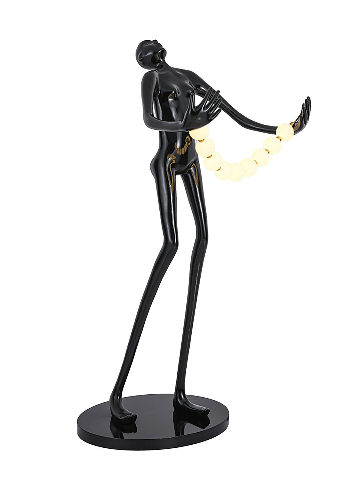 Orbit Beaded Sculptural vloerlamp
