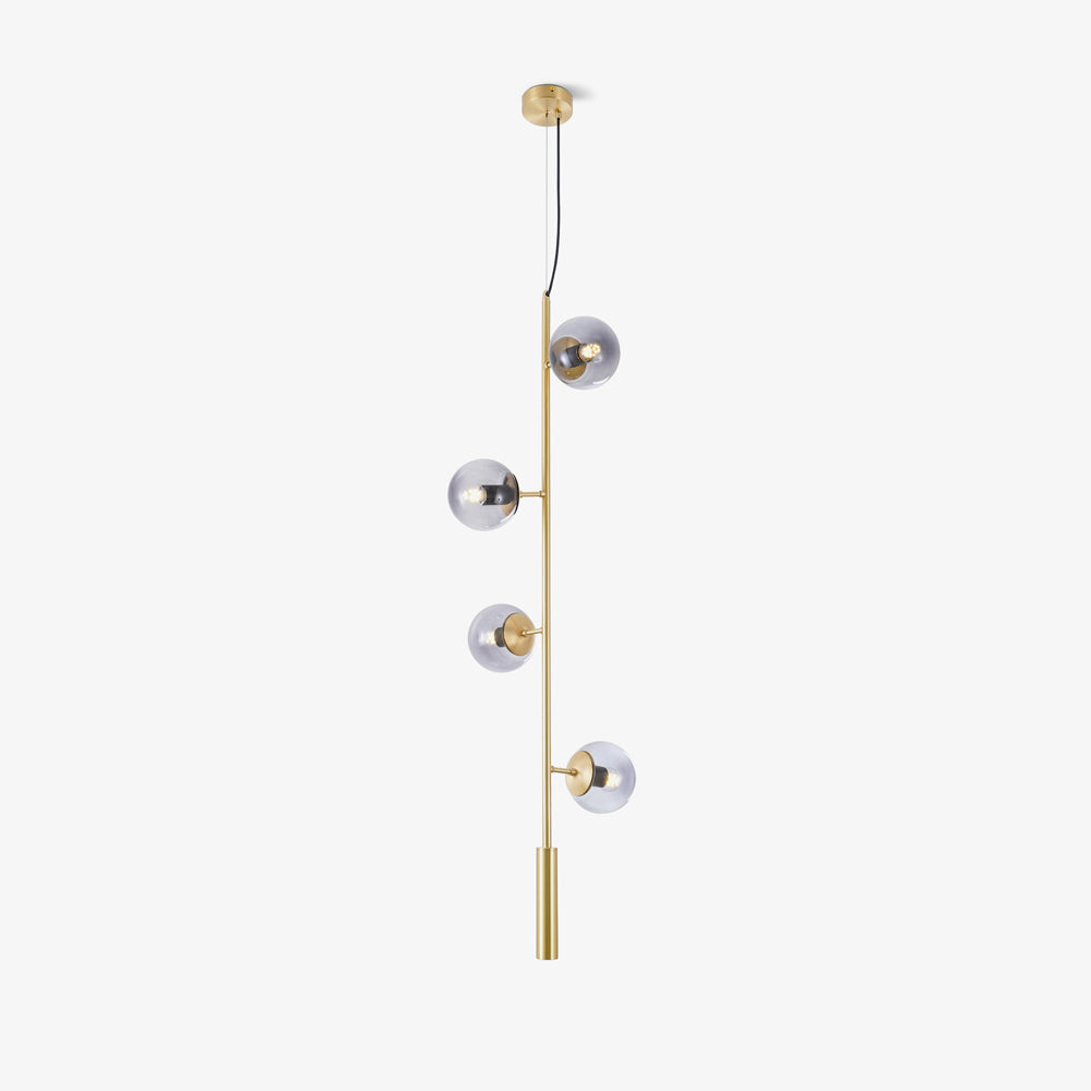 Erevia Moderne hanglamp van messing met glas