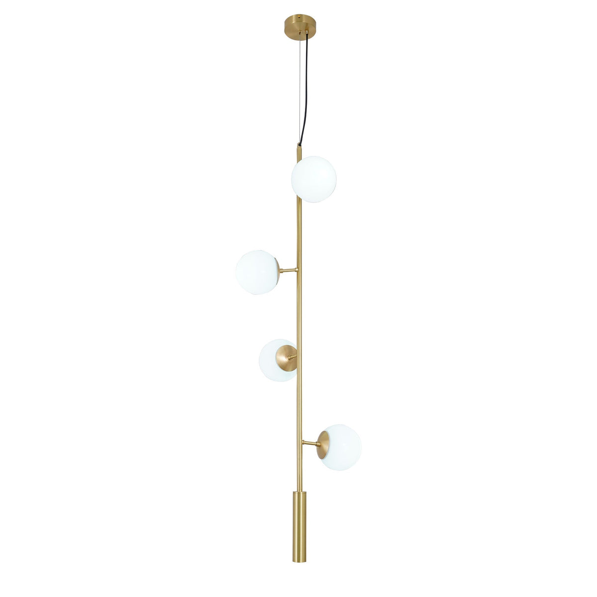 Erevia Moderne hanglamp van messing met glas