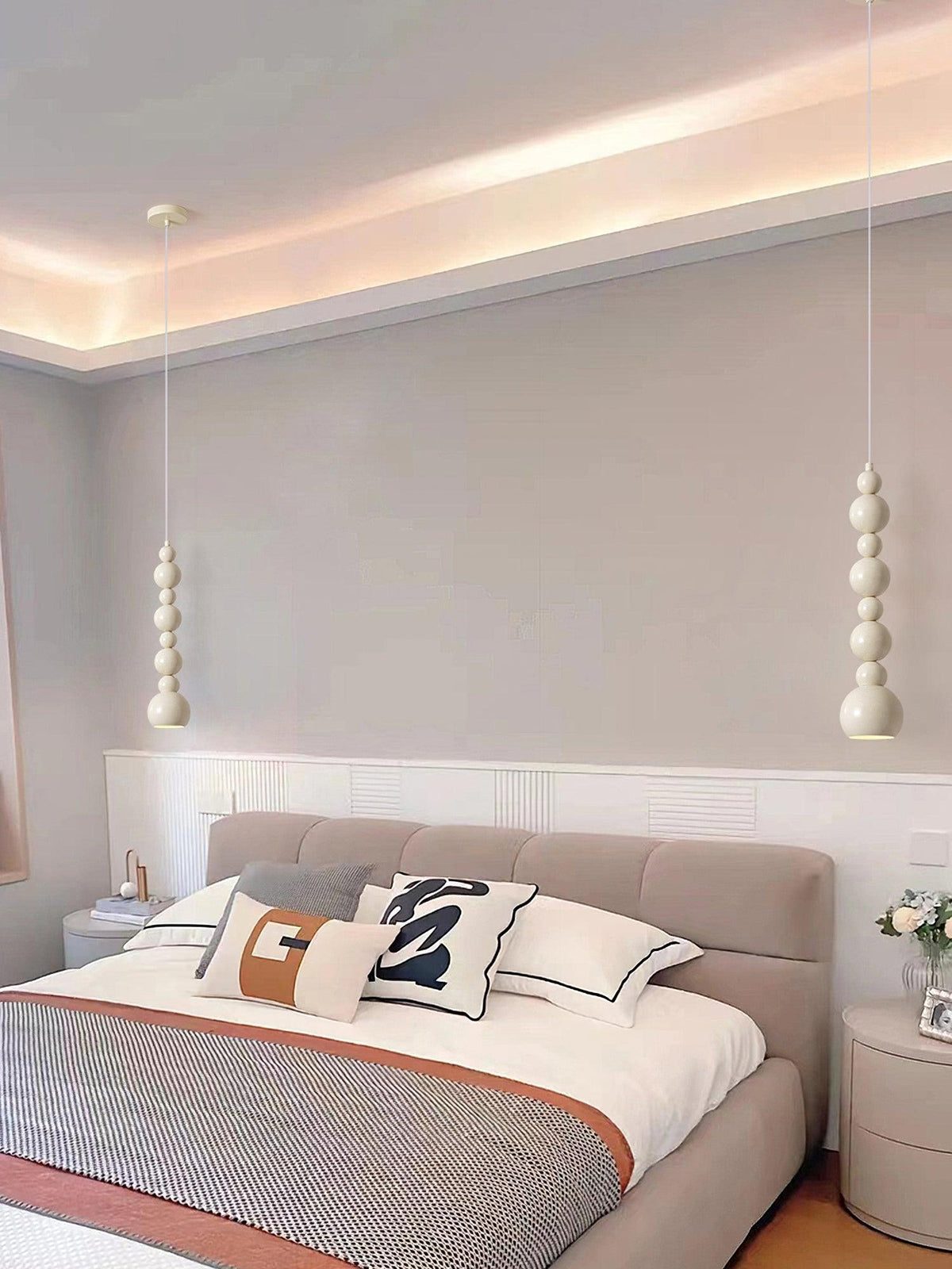 Slenao beige artistieke hanglamp