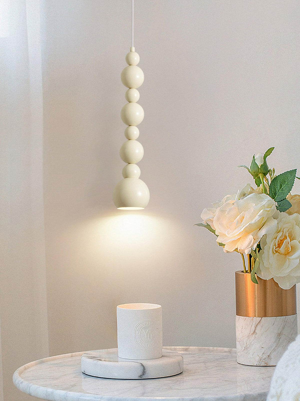 Slenao beige artistieke hanglamp