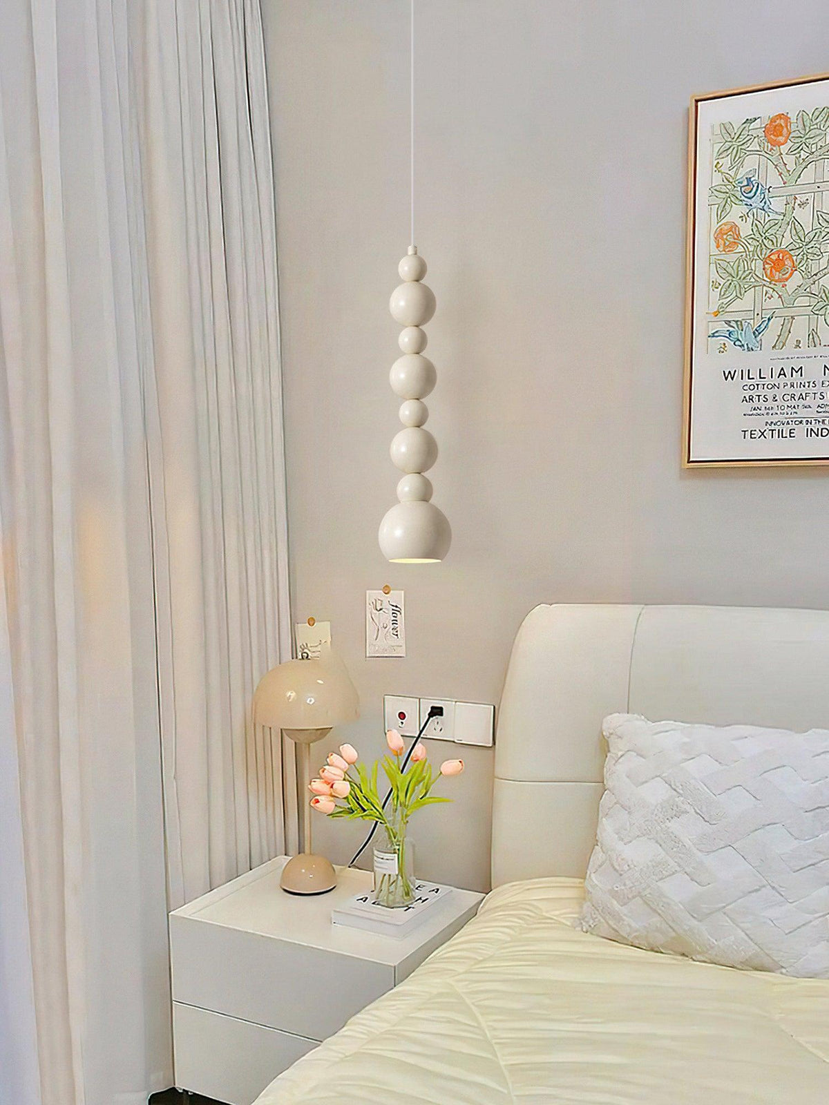 Slenao beige artistieke hanglamp