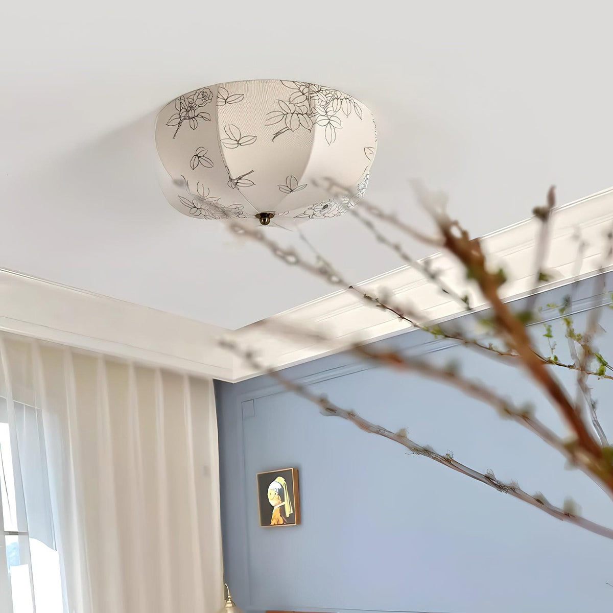 Ryls Premium Noordse kunst stoffen plafondlamp
