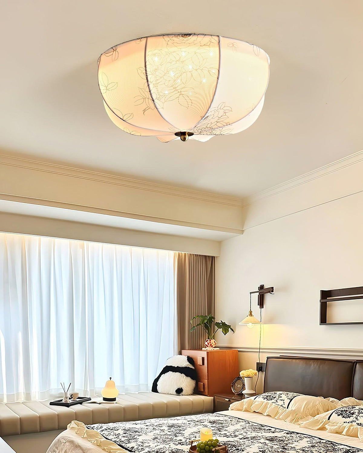 Ryls Premium Noordse kunst stoffen plafondlamp
