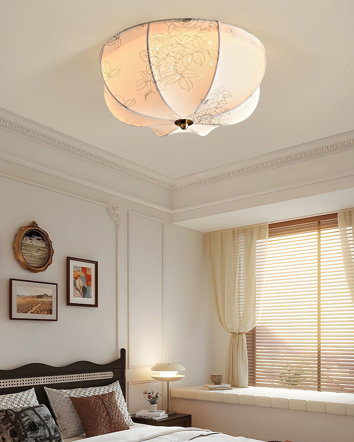 Ryls Premium Noordse kunst stoffen plafondlamp