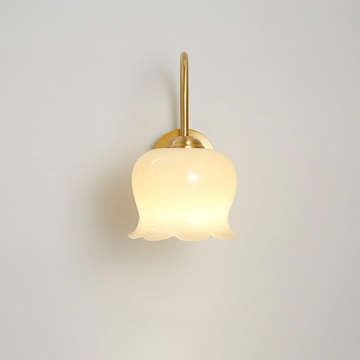 Avcarora Premium Noordse kunst messing glas wandlamp