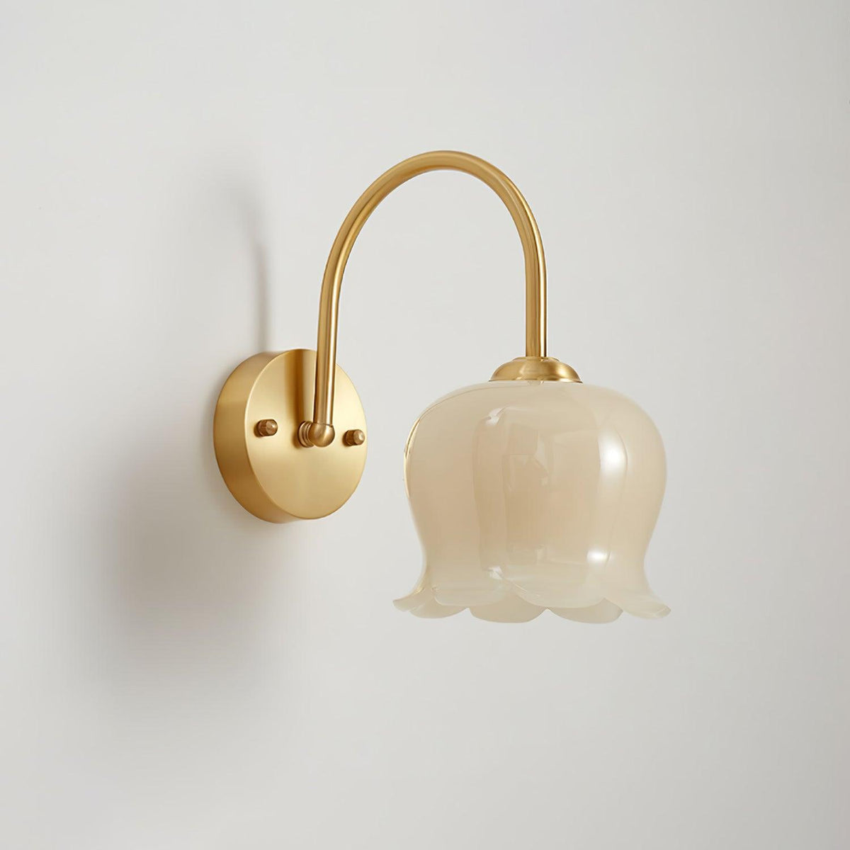Avcarora Premium Noordse kunst messing glas wandlamp
