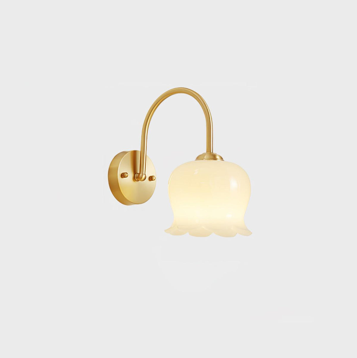 Avcarora Premium Noordse kunst messing glas wandlamp