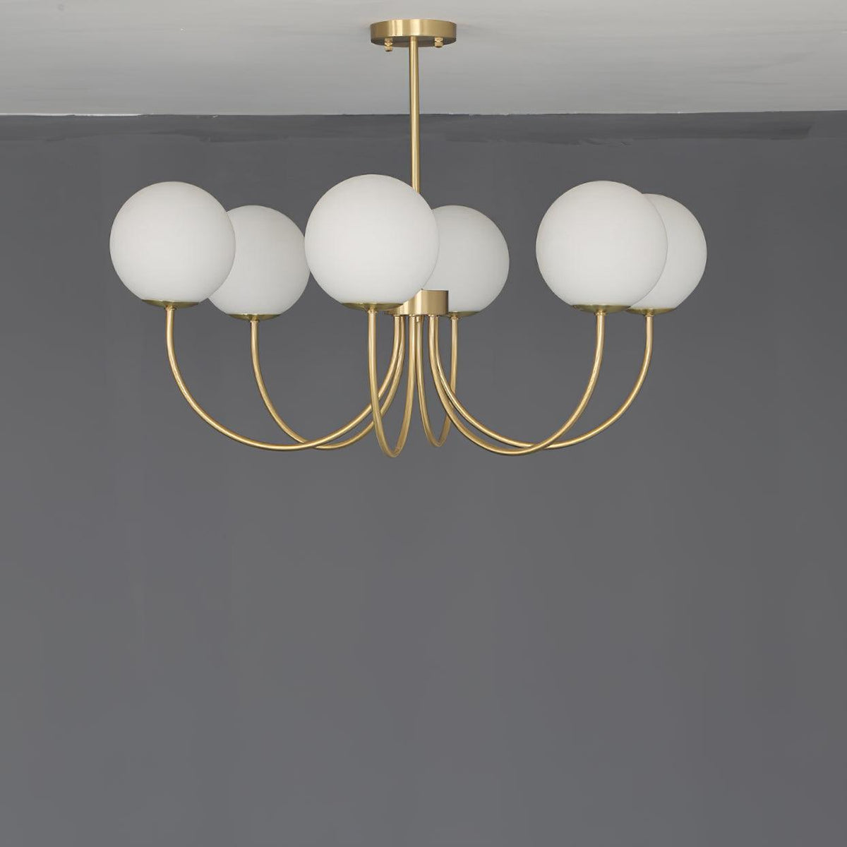 Solalissa kroonluchter Orillia messing bolvormig modern