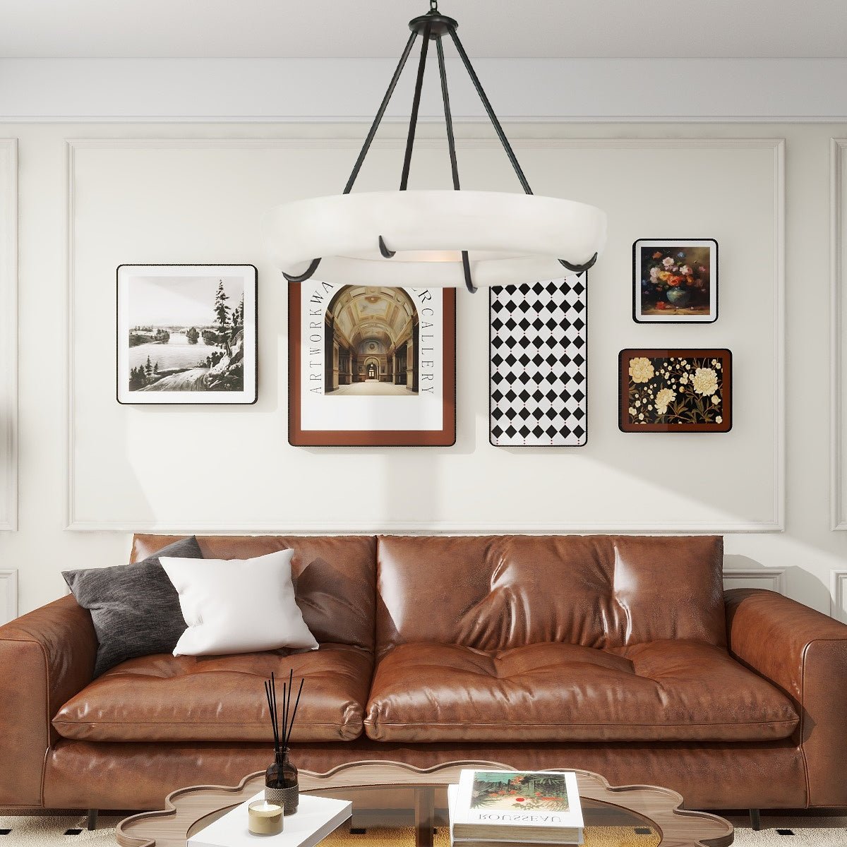 Daria Moderne hanglamp in albast