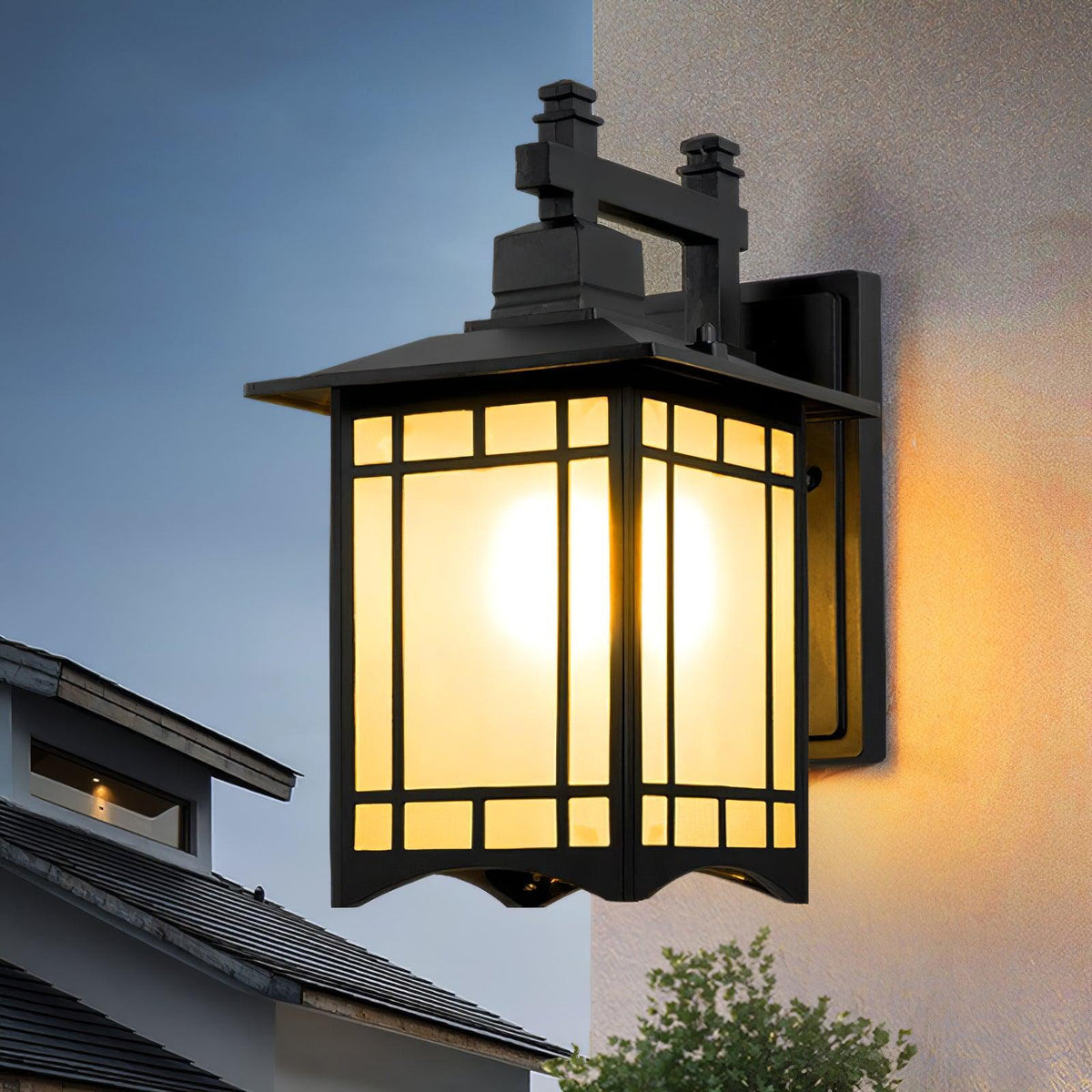 Lioruelle elegantie House glas buitenwandlamp