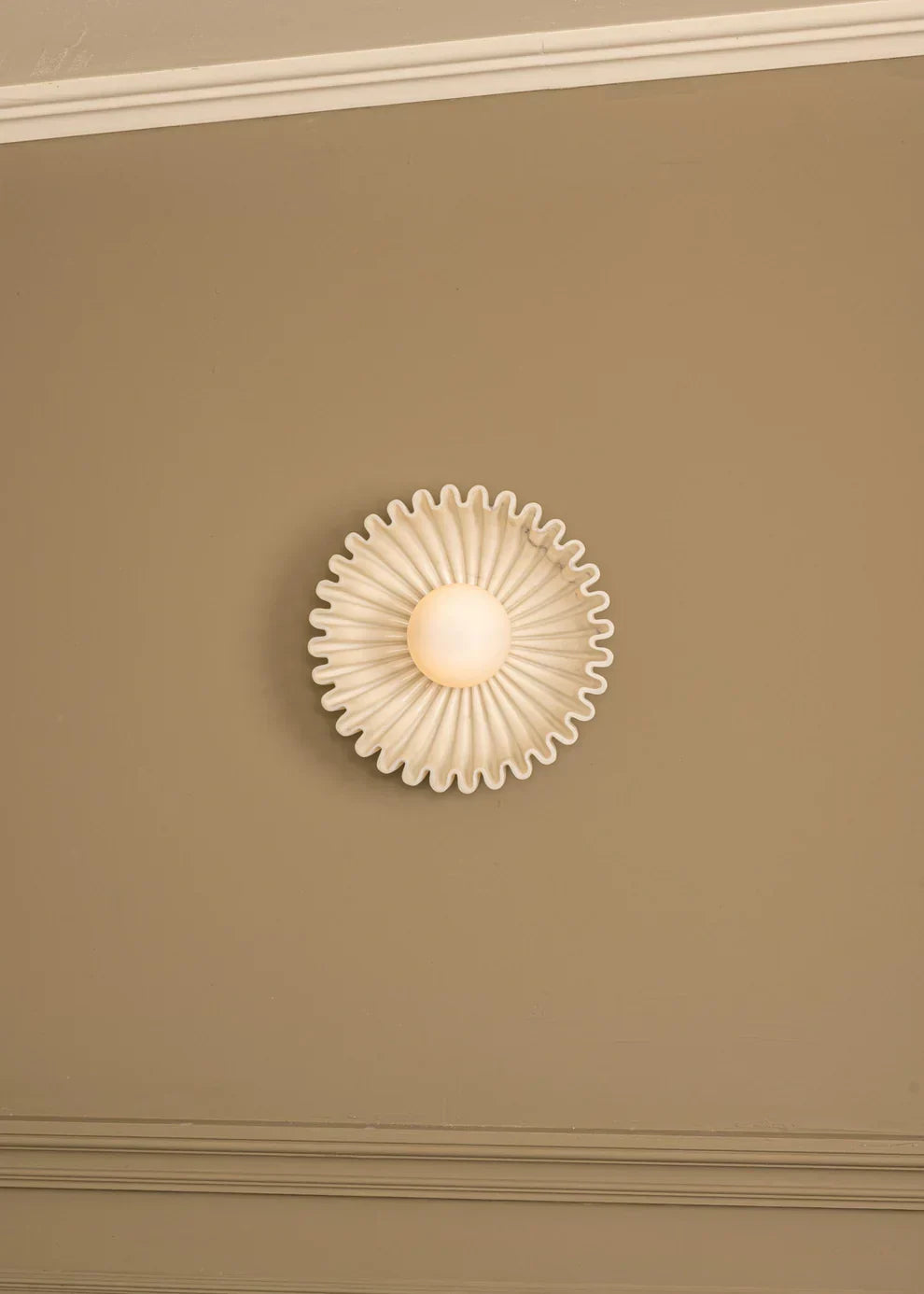 Elif Ongebruikelijk Ronde Marmer Glas Wandlamp Slaapkamer Eetkamer