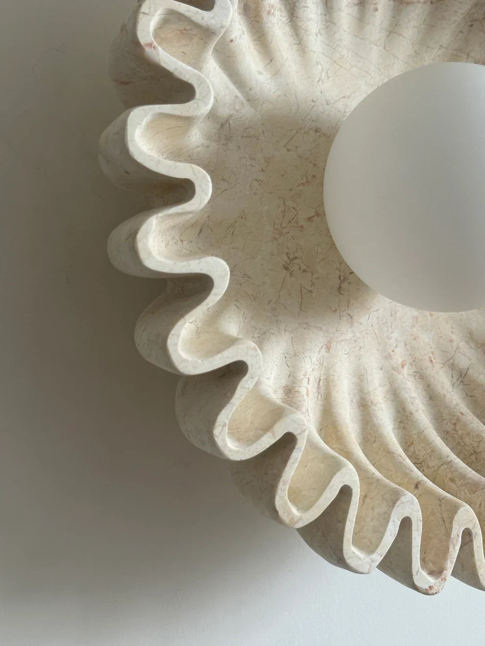 Elif Ongebruikelijk Ronde Marmer Glas Wandlamp Slaapkamer Eetkamer