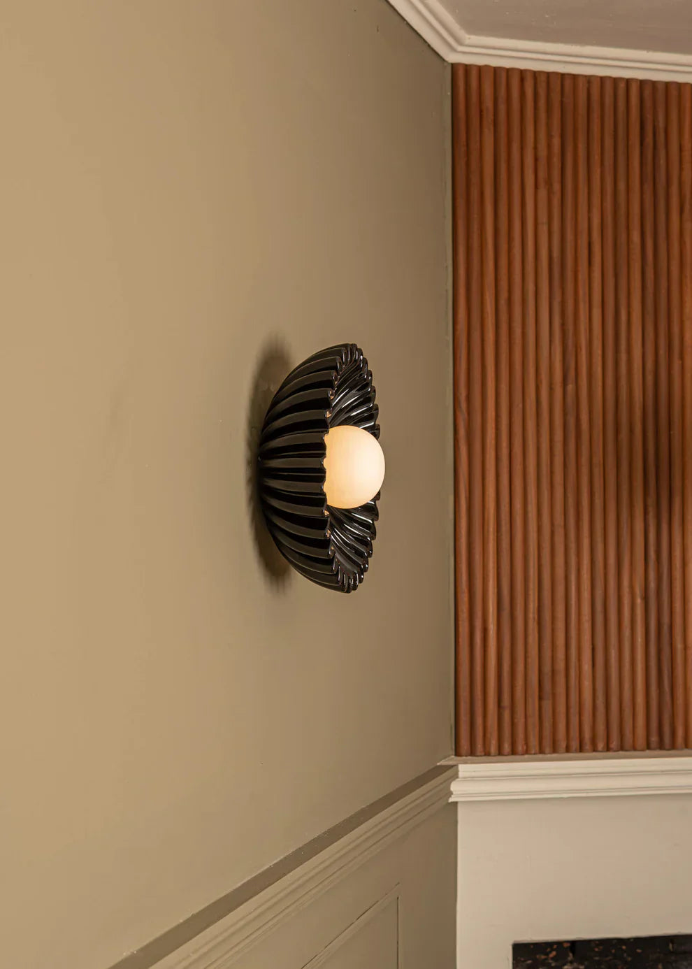 Elif Ongebruikelijk Ronde Marmer Glas Wandlamp Slaapkamer Eetkamer
