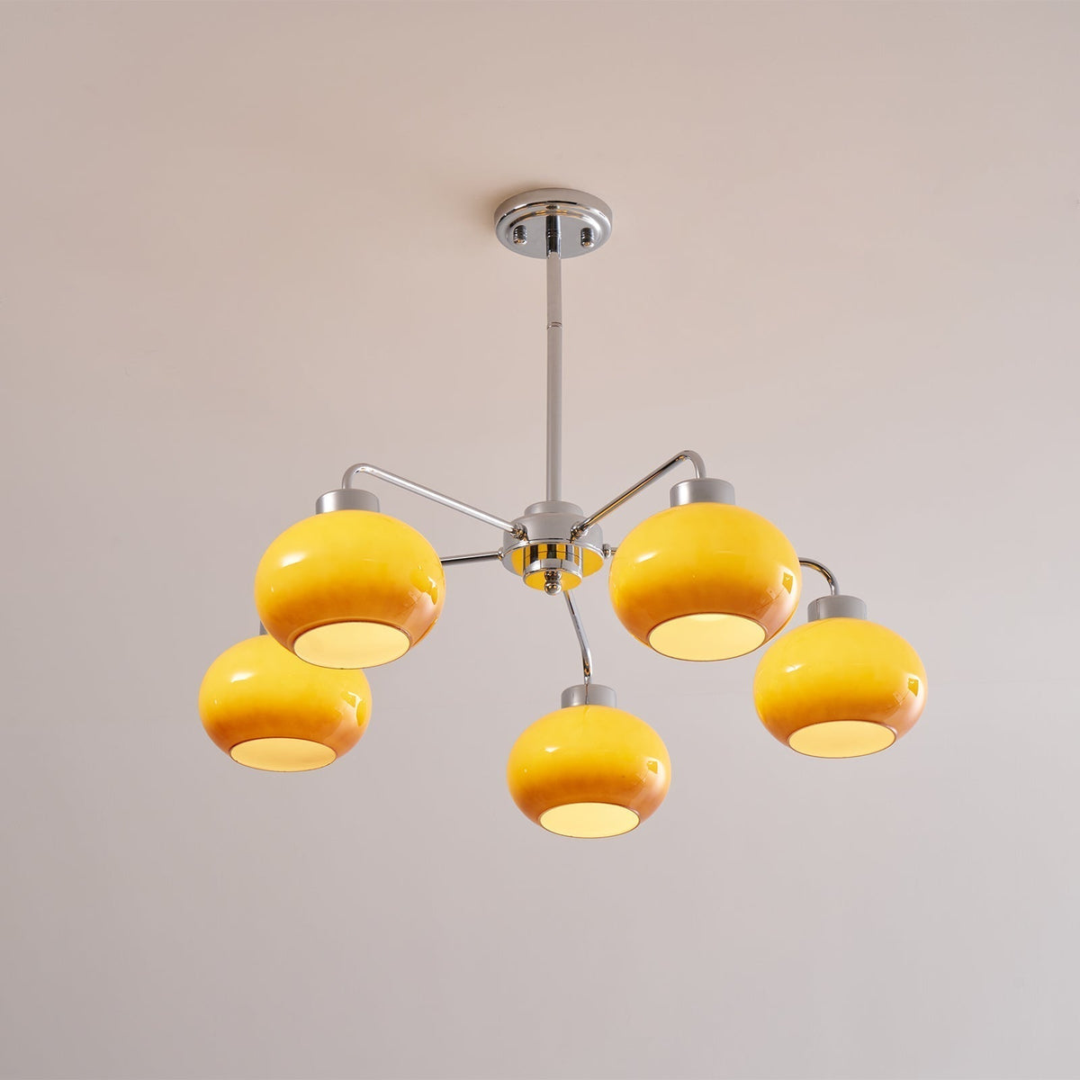 Liorenira Kroonluchter glas chroom Geometrisch Retro