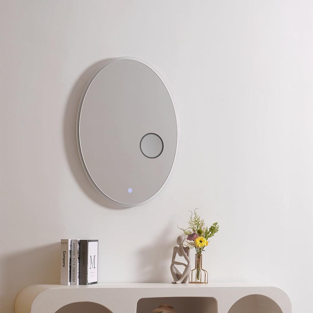 Ovariel Oval Mirror Plastic wandlamp