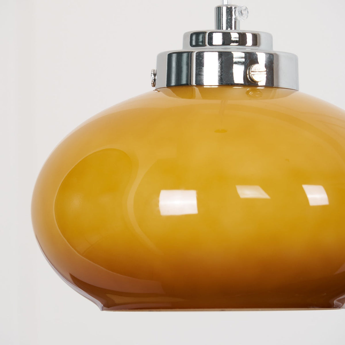 Tavira Retro hanglamp met oranje glas