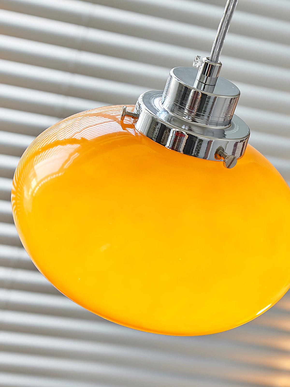 Tavira Retro hanglamp met oranje glas