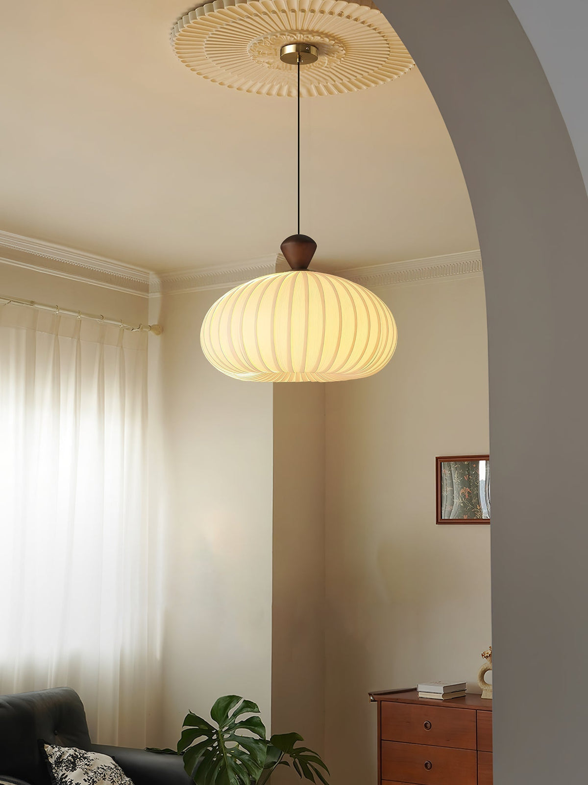 Evaryn geplooide hanglamp