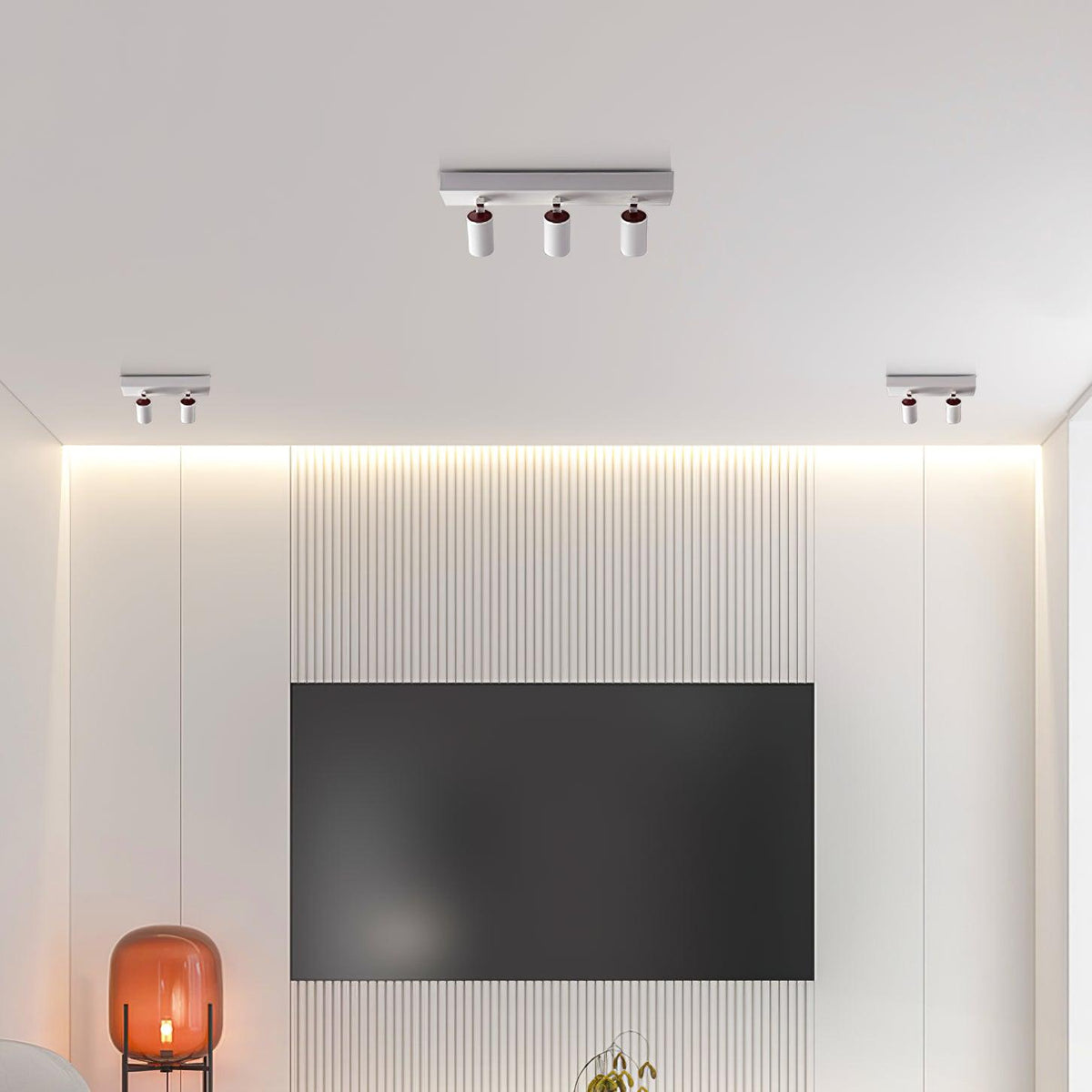 Falis POG-plafondlamp dubbel lineair met verstelbare spots