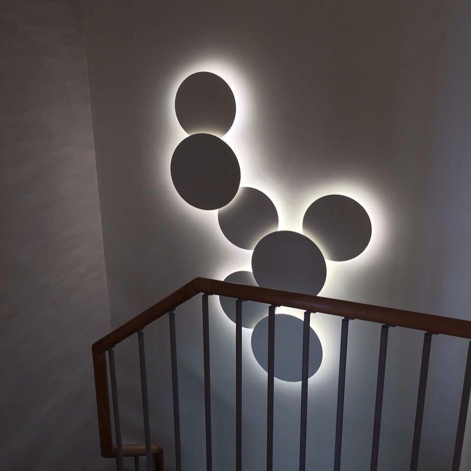 Arelis Geometrische wandlamp met Schijf