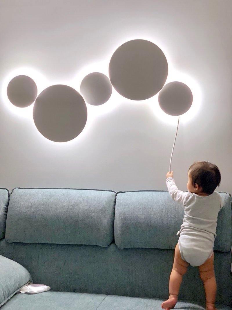 Arelis Geometrische wandlamp met Schijf