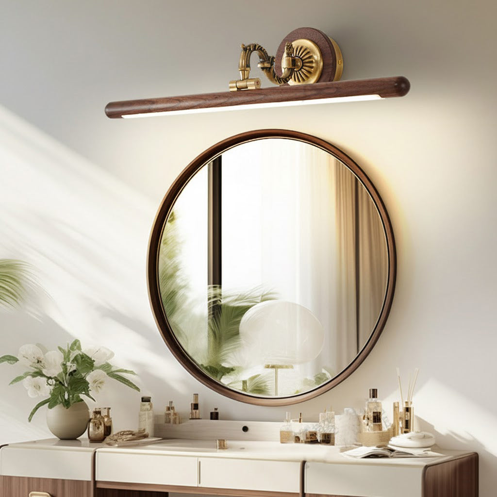 Soreline wandlamp met walnoothout