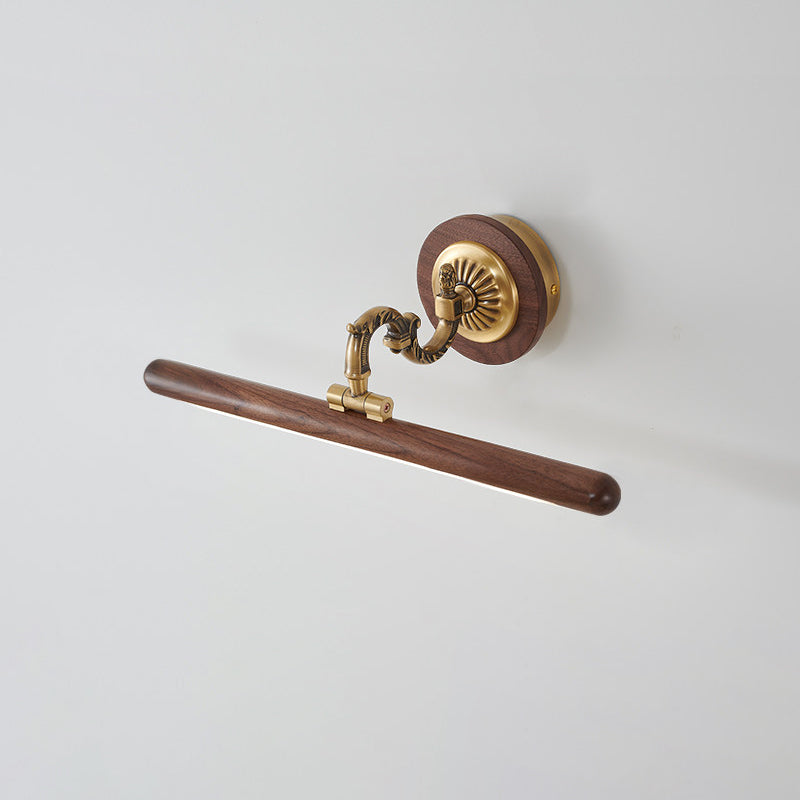 Soreline wandlamp met walnoothout