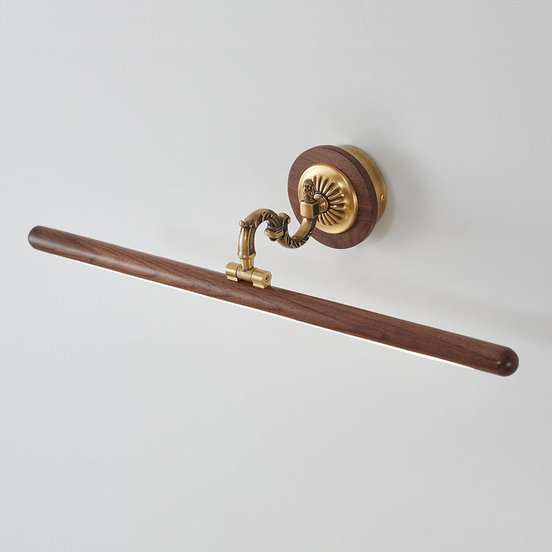 Soreline wandlamp met walnoothout
